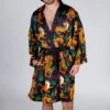 The Tamer | Tiger Print Satin Kimono