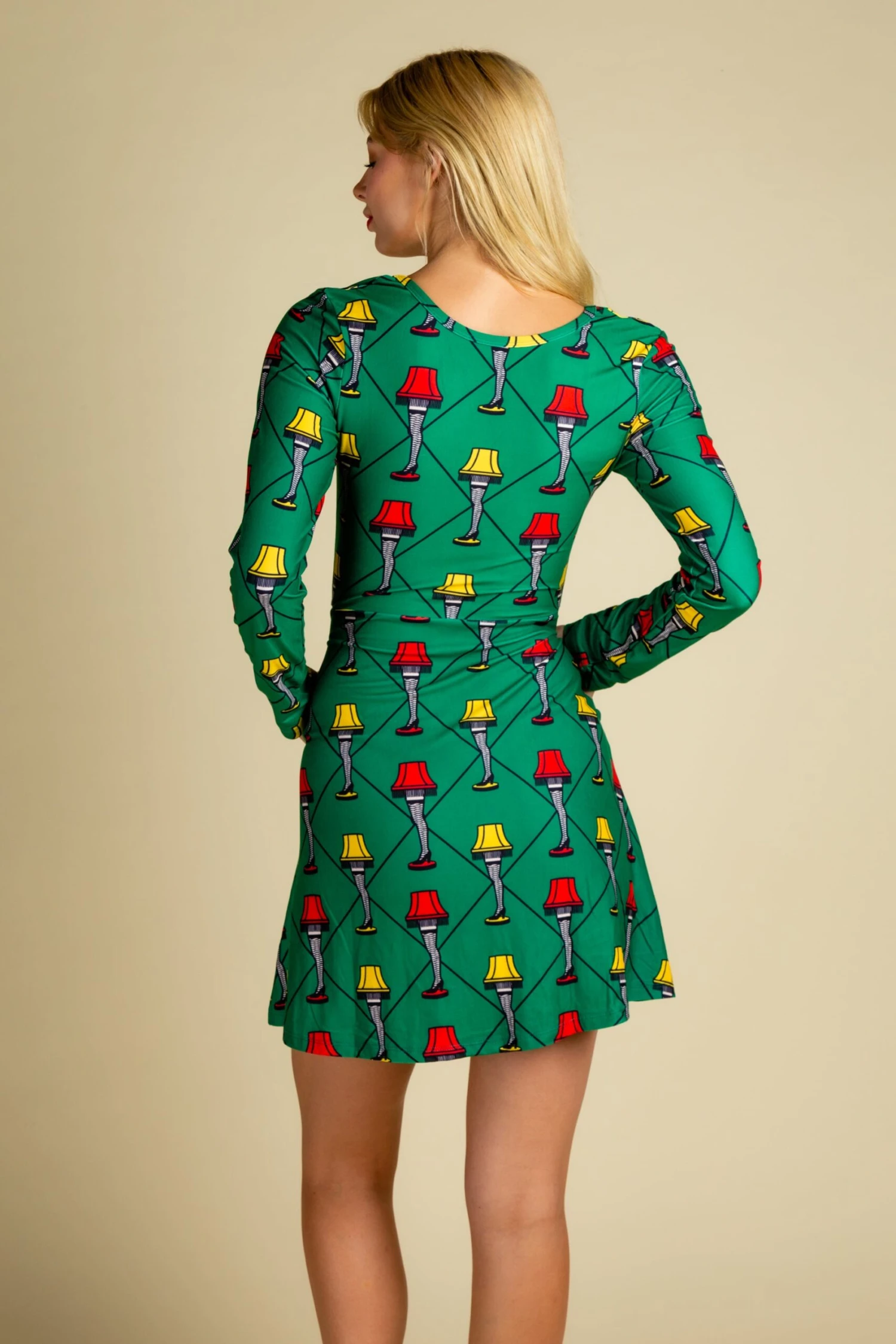 The Fragile | Leg Lamp Christmas Skater Dress - Image 4