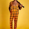 The Mother Truckers | Orange Hunting Check Pajamaralls®