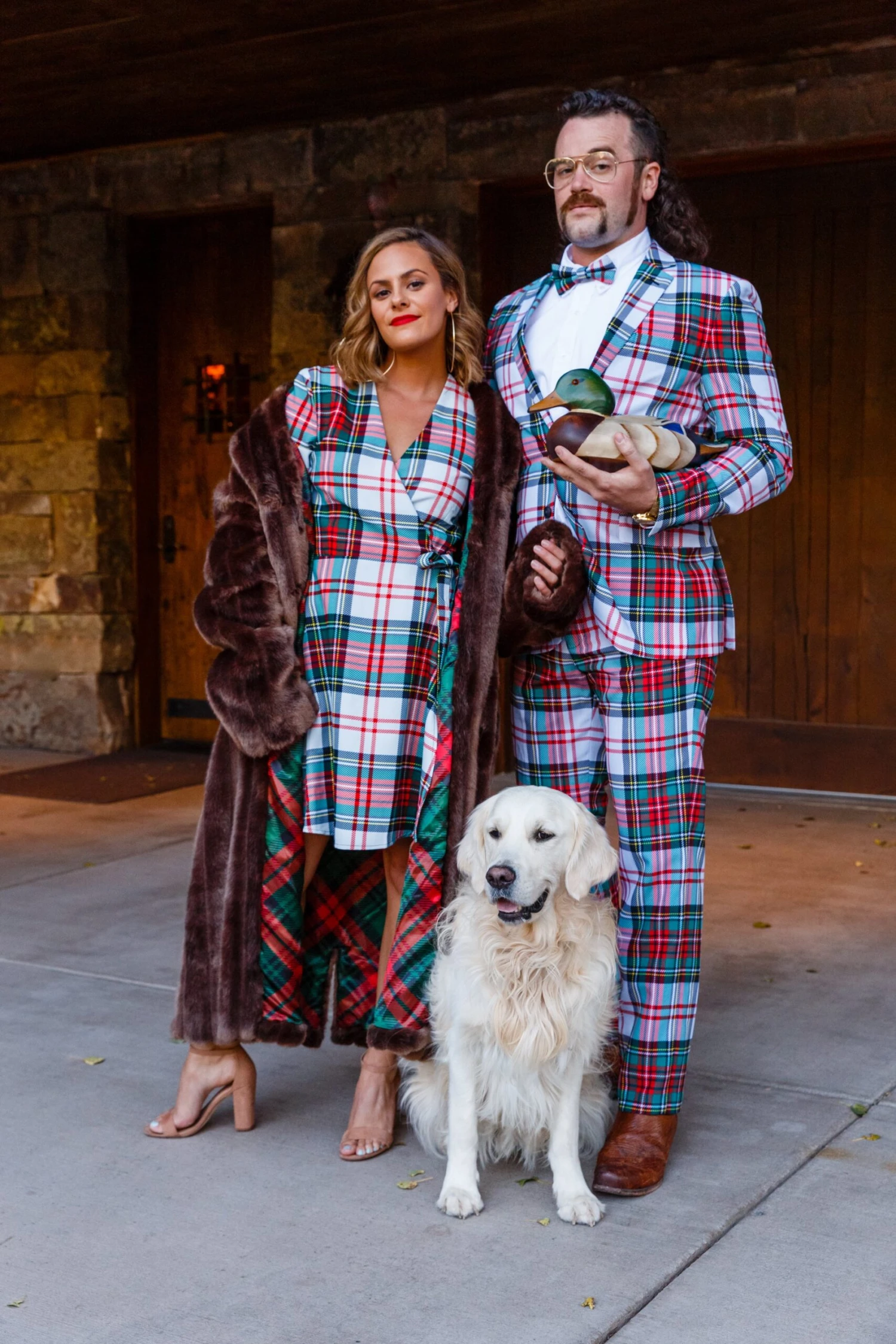The Scotch On The Rocks | White Plaid Christmas Suit - Image 8