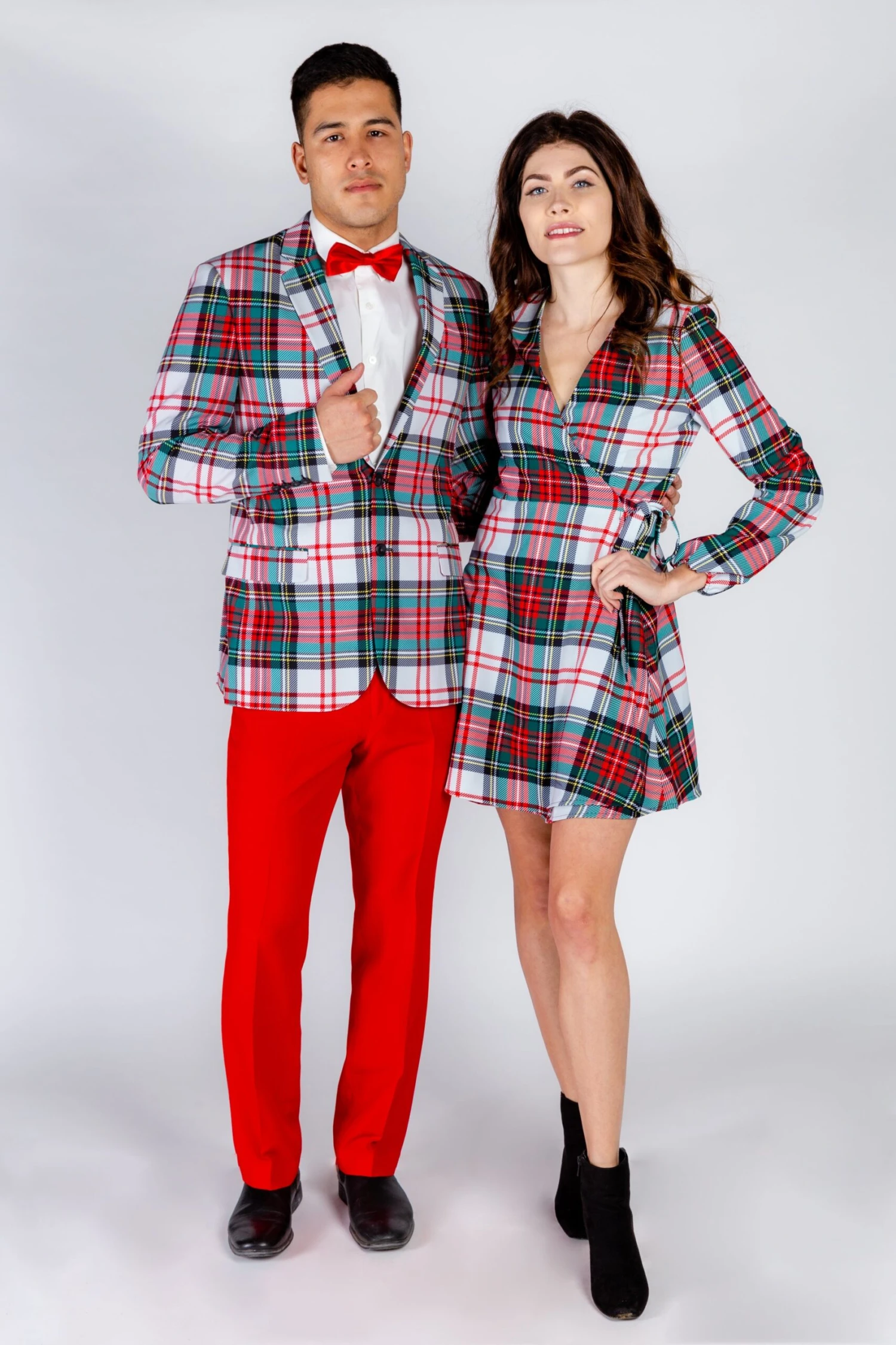 The Scotch On The Rocks | White Plaid Christmas Suit - Image 7