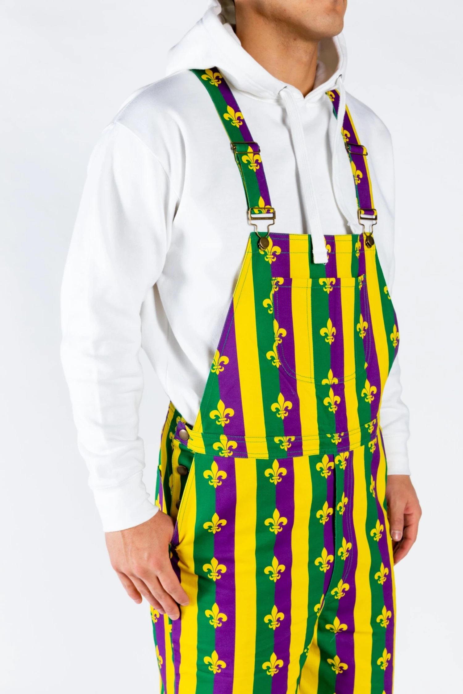 Beignets For Breakfast | Mardi Gras Overalls - Image 8