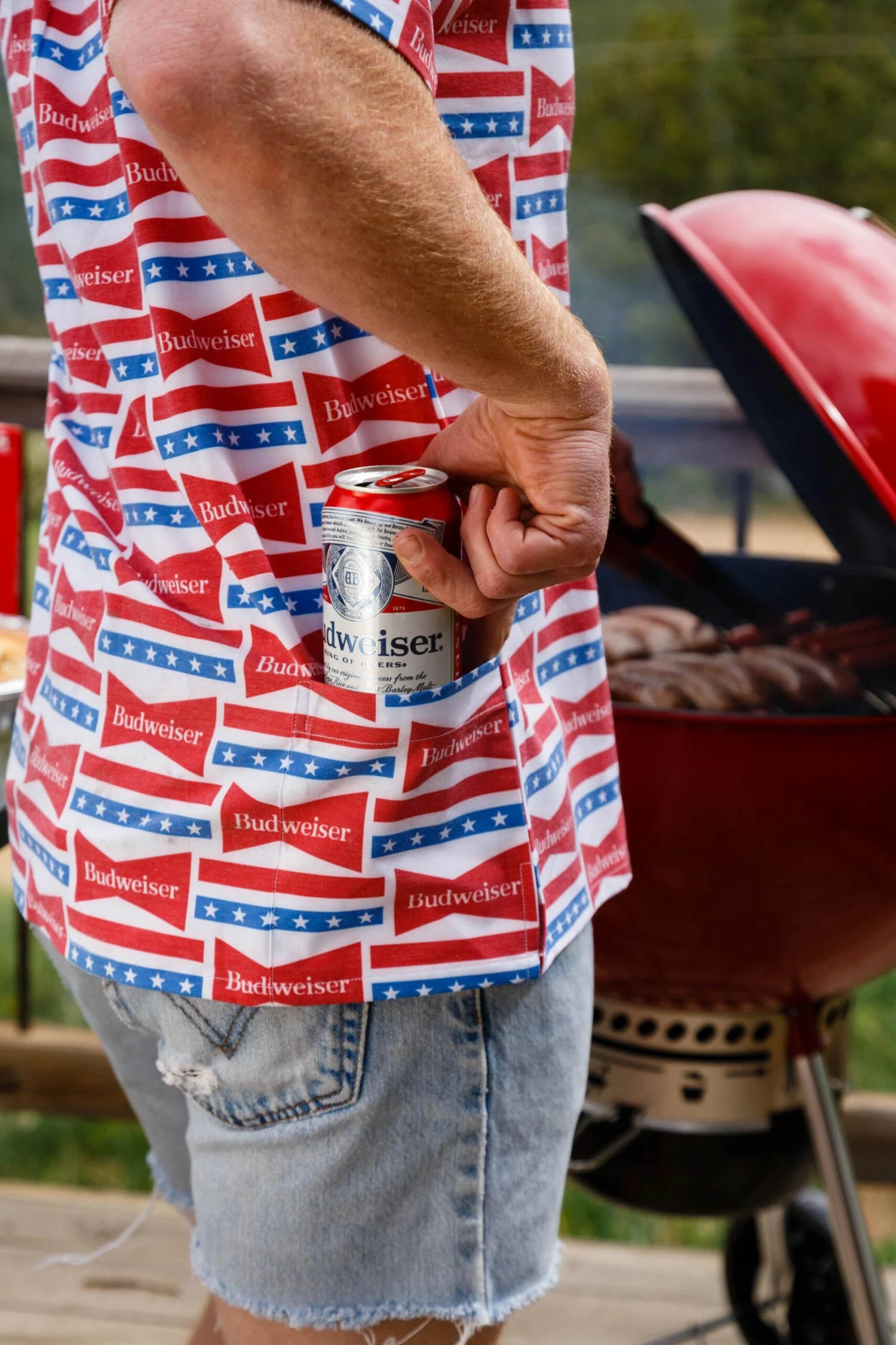 The Old Faithful Budweiser | Short Sleeve Button Down - Image 4