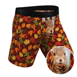 The Acorn Hoard | Squirrel Long Leg Ball Hammock® Pouch Underwear With Fly
