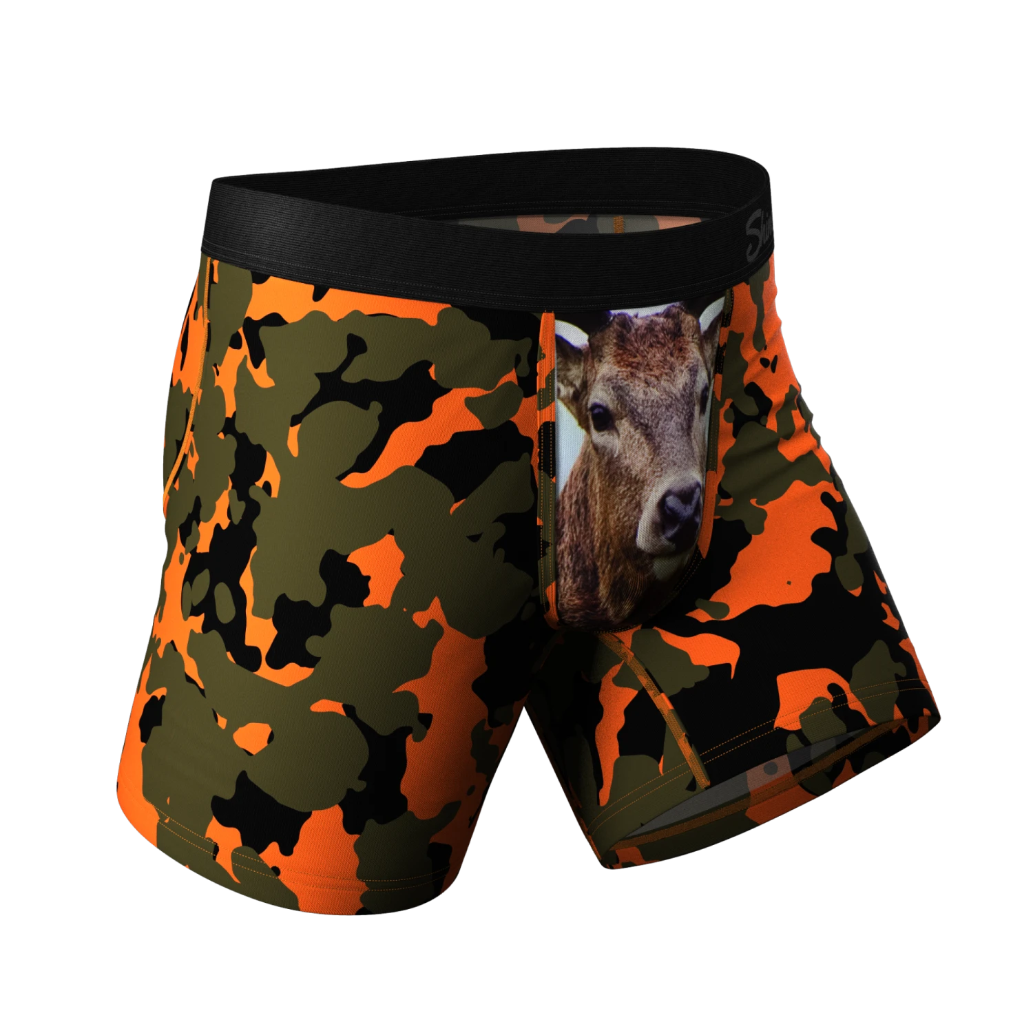 The Bambi Bunchers | Orange Camo Deer Ball Hammock® Pouch Underwear - Image 3