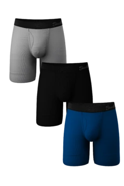 The Black Tie Wedding | Long Leg Ball Hammock® Pouch Boxers With Fly 3 Pack