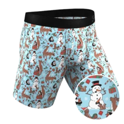 The Christmas Key Party | Christmas Characters Long Leg Ball Hammock® Pouch Underwear With Fly