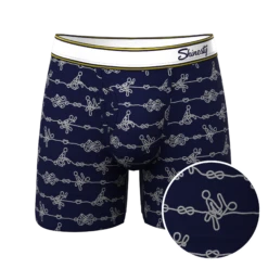 The Knotty Spots | Nautical Knots Ball Hammock® Pouch Underwear With Fly