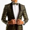 The Caviar And Cocktails | Gold Jacquard Black Label Suit