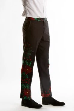 The Centerpiece | Poinsettia Ugly Christmas Suit Pants