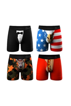 The Gentlemans Choice | Best Sellers Ball Hammock® Pouch Underwear With Fly 4 Pack