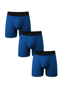 The Hurricane | Blue Cooling Ball Hammock® Underwear With Fly 3 Pack