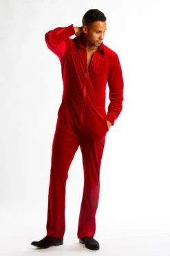 The Smoking Dens | Red Velvet Flight Suit