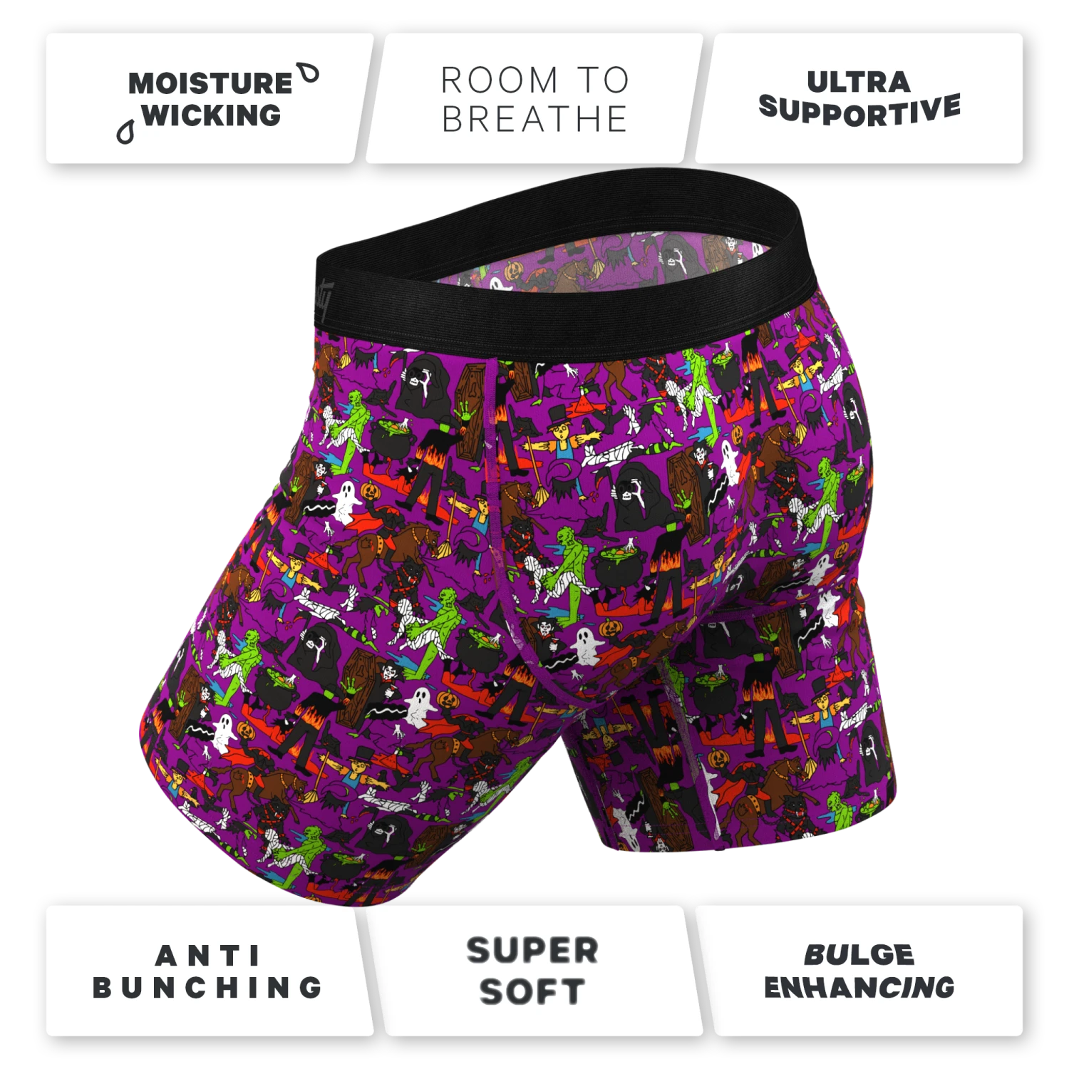 The Wet Nightmare | Halloween Characters Long Leg Ball Hammock® Pouch Underwear With Fly - Image 4